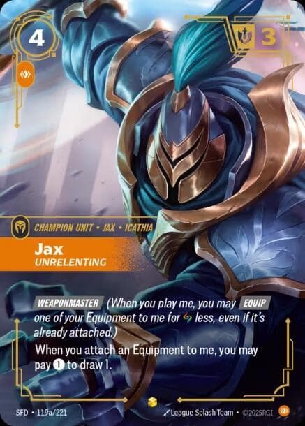 Jax, Unrelenting